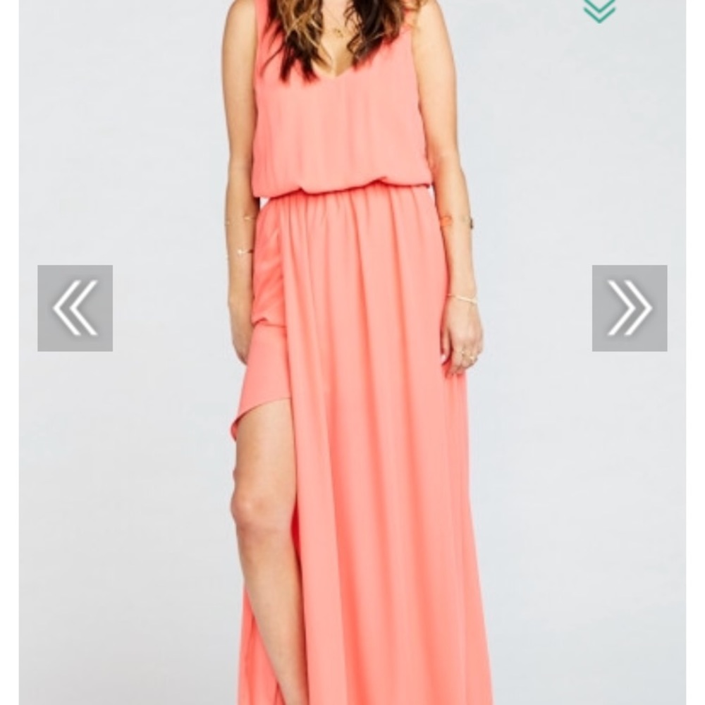Show me your mumu kendall maxi bright corral crisp